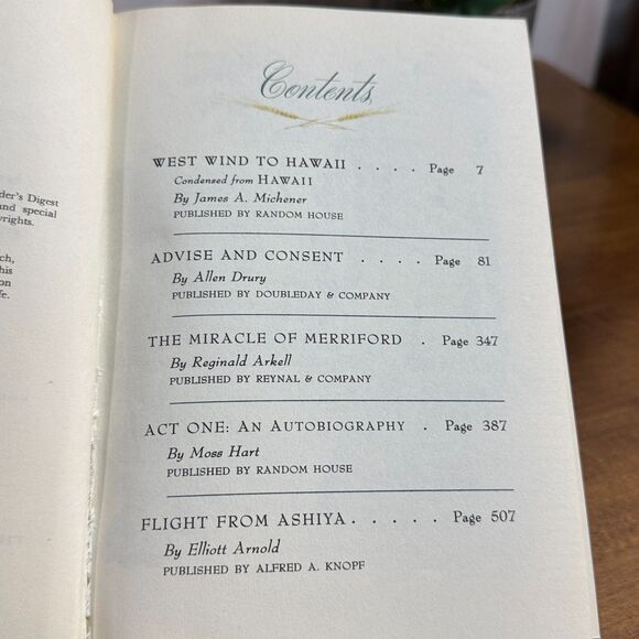 Vintage Reader's Digest Condensed Books Volume 4 1959 Decor Riser Display - Picture 6 of 12